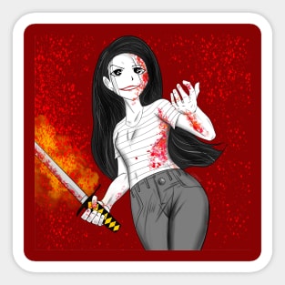 jane doe in sword assasin arts Sticker